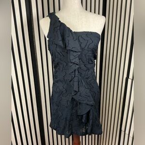 Anthropologie | Dresses | Hutch Stretch Satin Oneshoulder Maxi Dress |  Poshmark